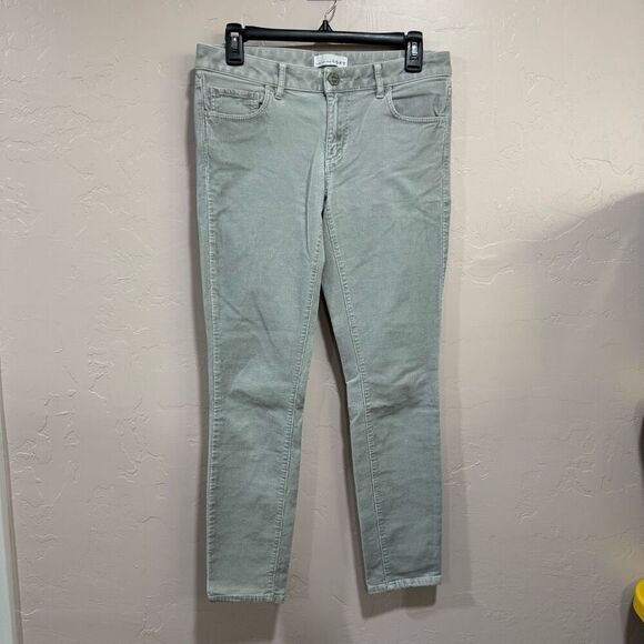 Loft Gray Corduroy Pants - Picture 1 of 7